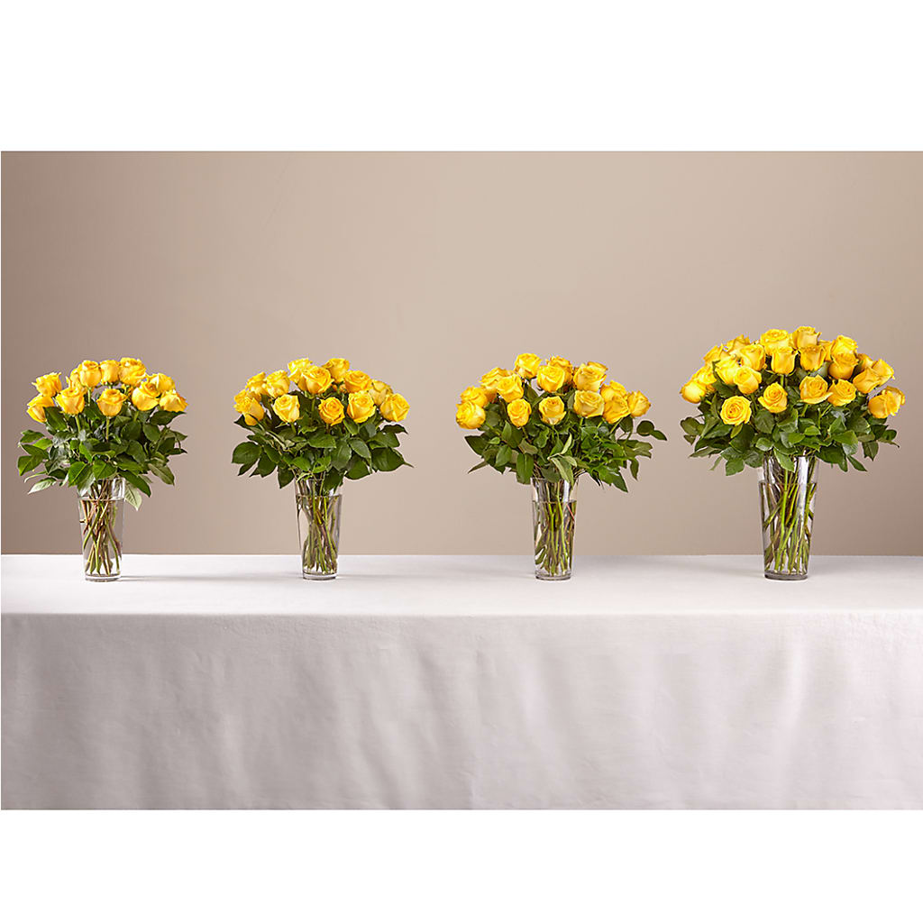 Long Stem Yellow Rose Bouquet – Print A Bunch Florists, Orleans ON