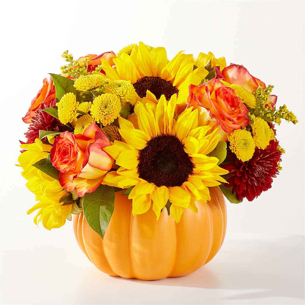 Golden Gourd Pumpkin Bouquet – Print A Bunch Florists, Orleans ON