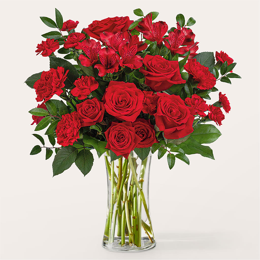 Brilliant Ruby Bouquet – Print A Bunch Florists, Orleans ON