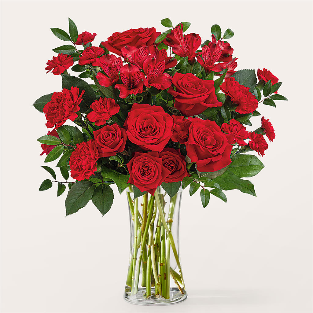 Brilliant Ruby Bouquet – Print A Bunch Florists, Orleans ON