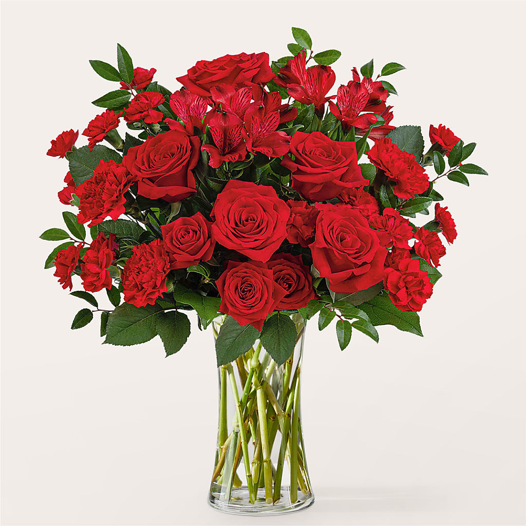 Brilliant Ruby Bouquet – Print A Bunch Florists, Orleans ON