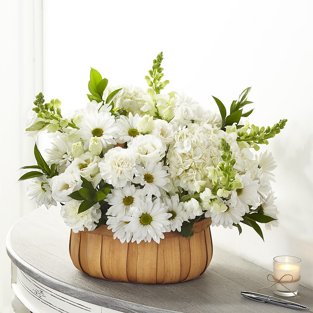 Pure Ivory Basket – Print A Bunch Florists, Orleans ON