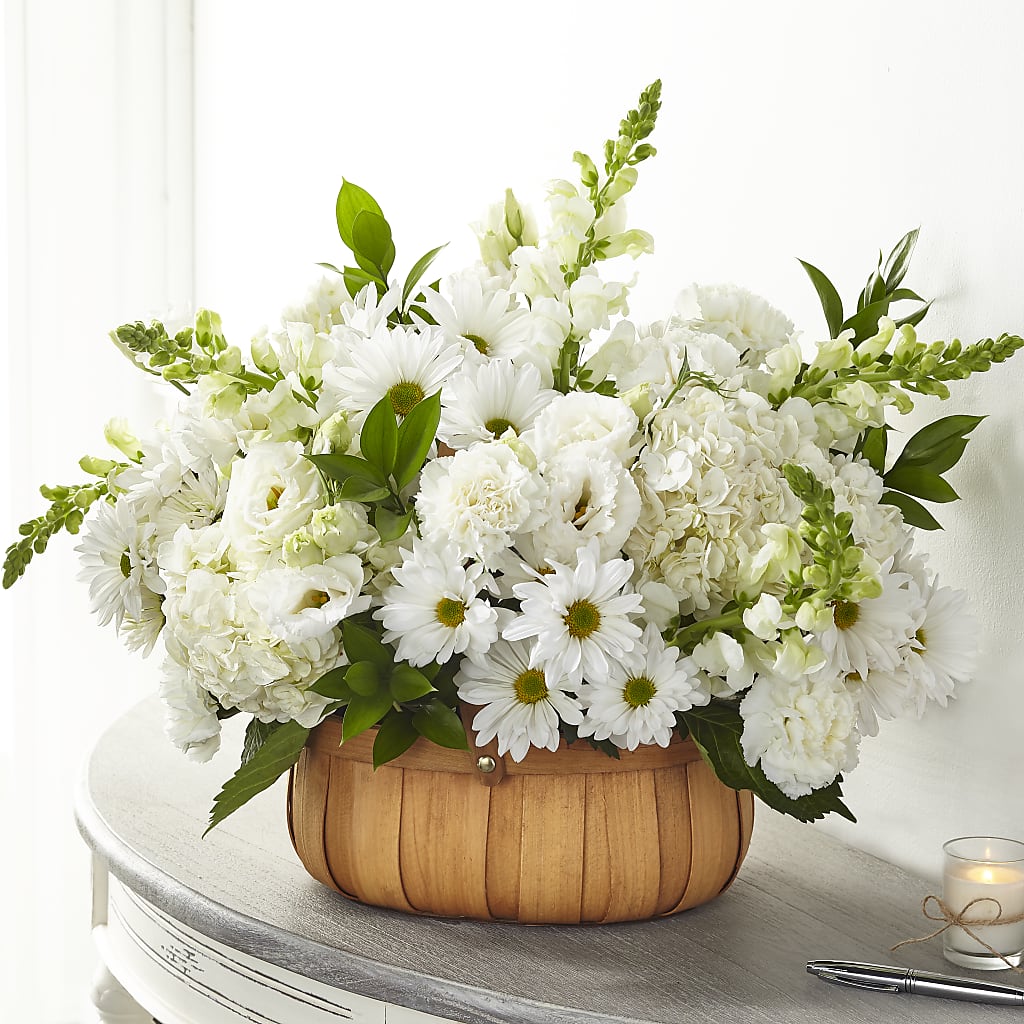 Pure Ivory Basket – Print A Bunch Florists, Orleans ON