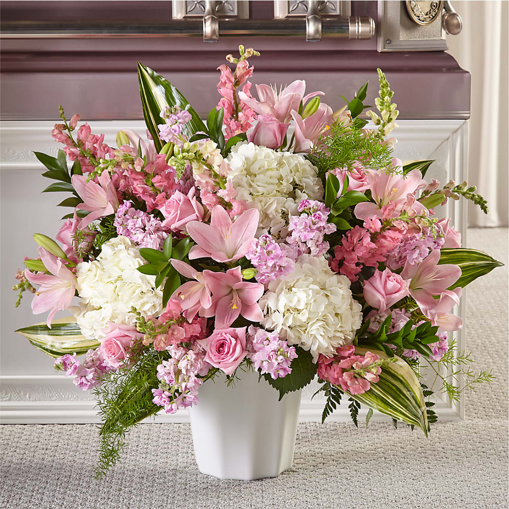 Simply Serene Floor Basket – Print A Bunch Florists, Orleans ON