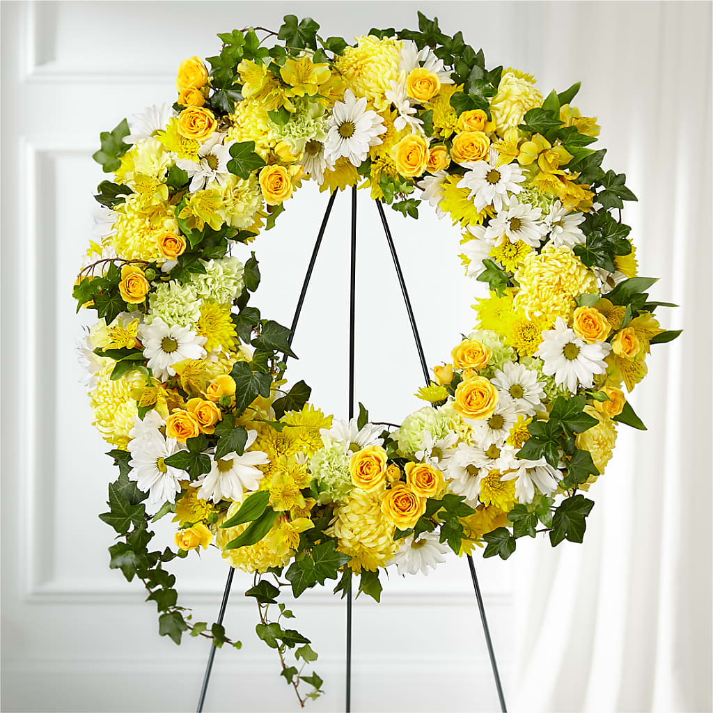 Golden Remembrance Wreath – Print A Bunch Florists, Orleans ON