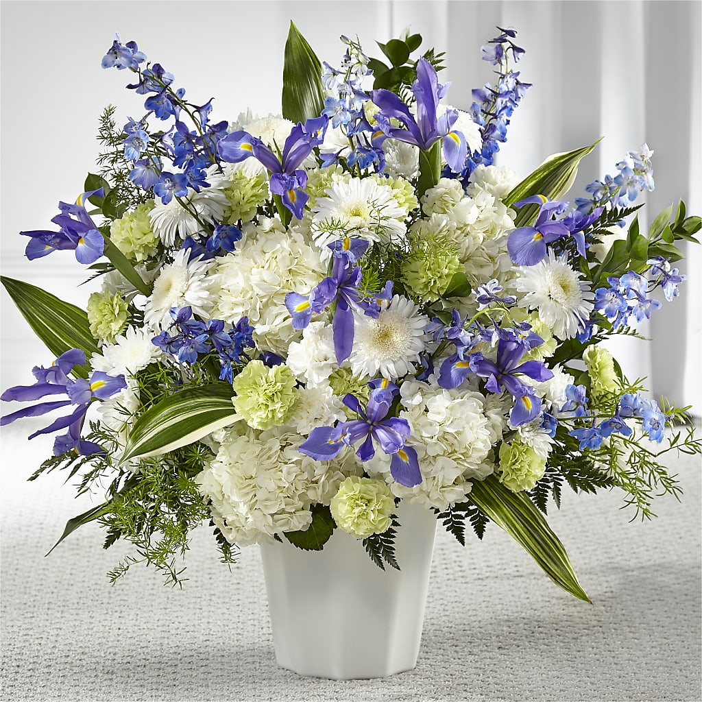 Soft Serenity Floor Basket – Print A Bunch Florists, Orleans ON
