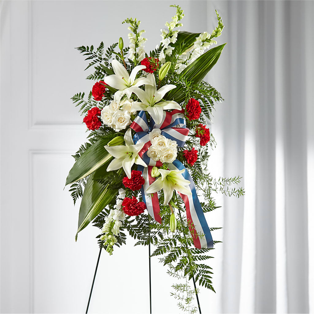 Stars of Life Standing Spray – Print A Bunch Florists, Orleans ON