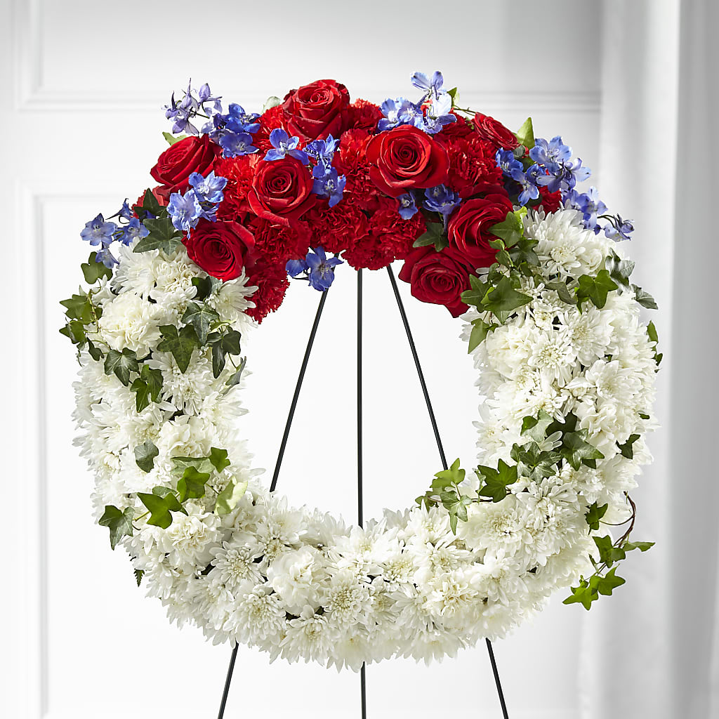 Patriotic Passion Wreath – Print A Bunch Florists, Orleans ON