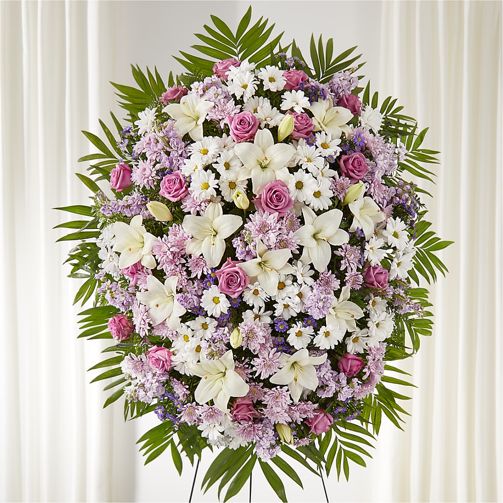 Surrounded by Love Standing Spray – Print A Bunch Florists, Orleans ON