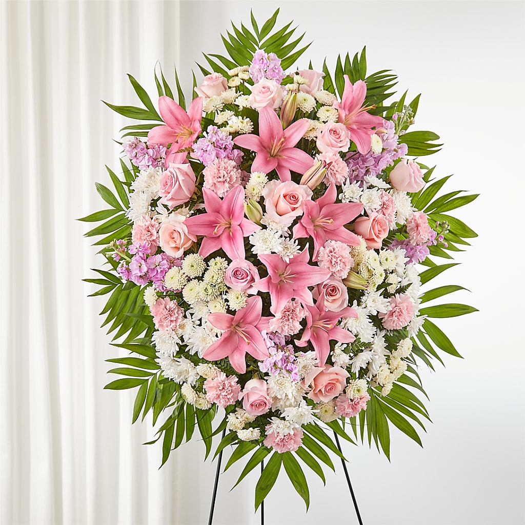 Offering Solace Standing Spray – Print A Bunch Florists, Orleans ON