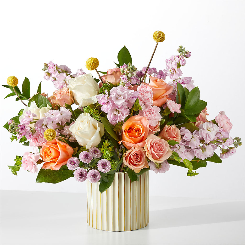 French Market Bouquet with Ivory Vase – Print A Bunch Florists, Orleans ON