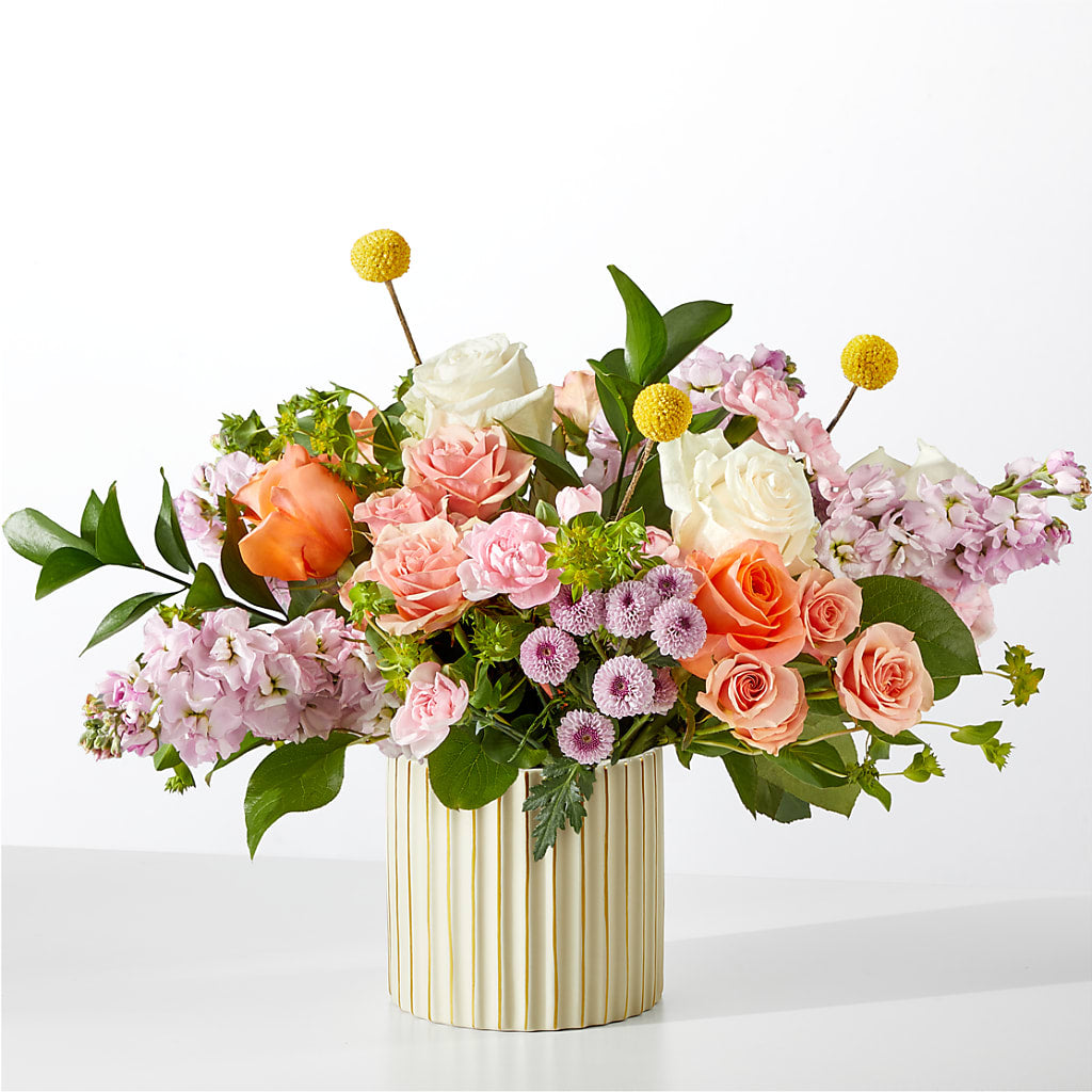 French Market Bouquet with Ivory Vase – Print A Bunch Florists, Orleans ON