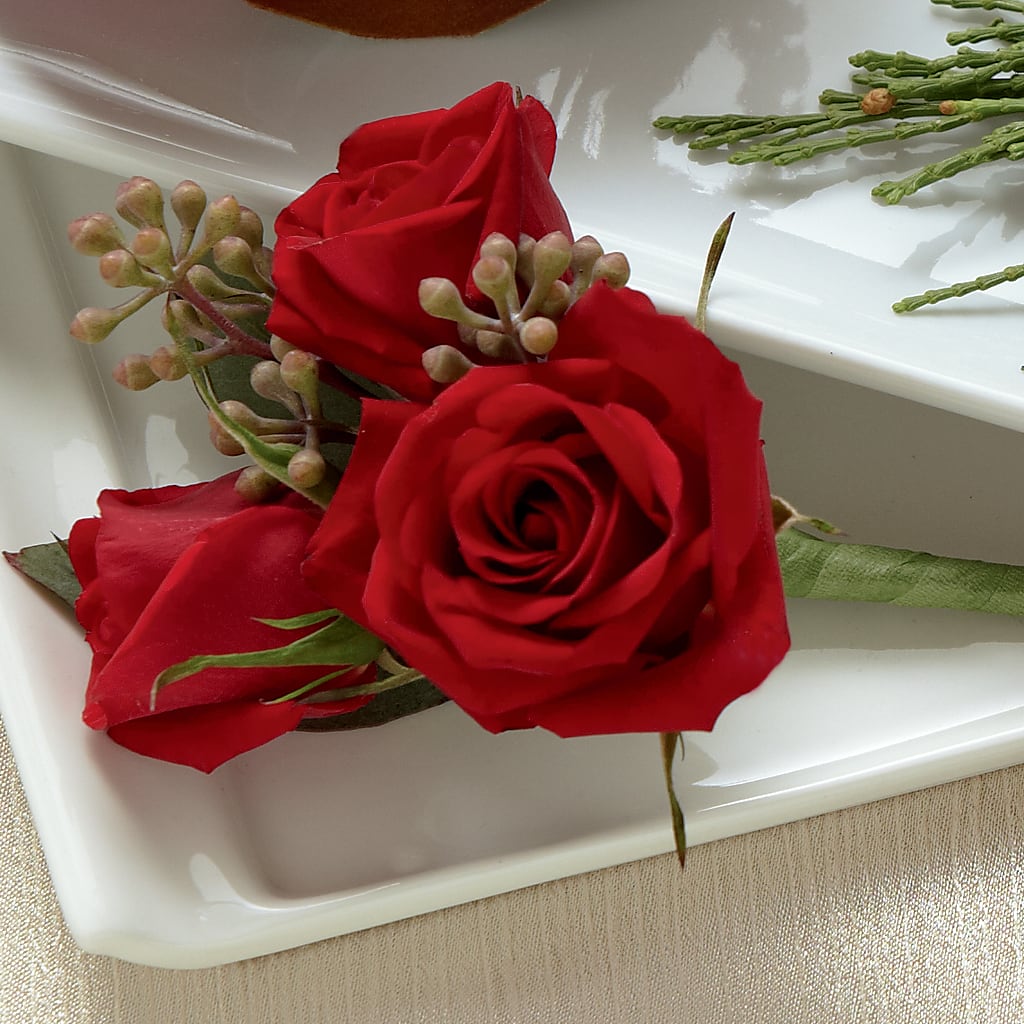 Red Spray Rose Boutonniere – Print A Bunch Florists, Orleans ON