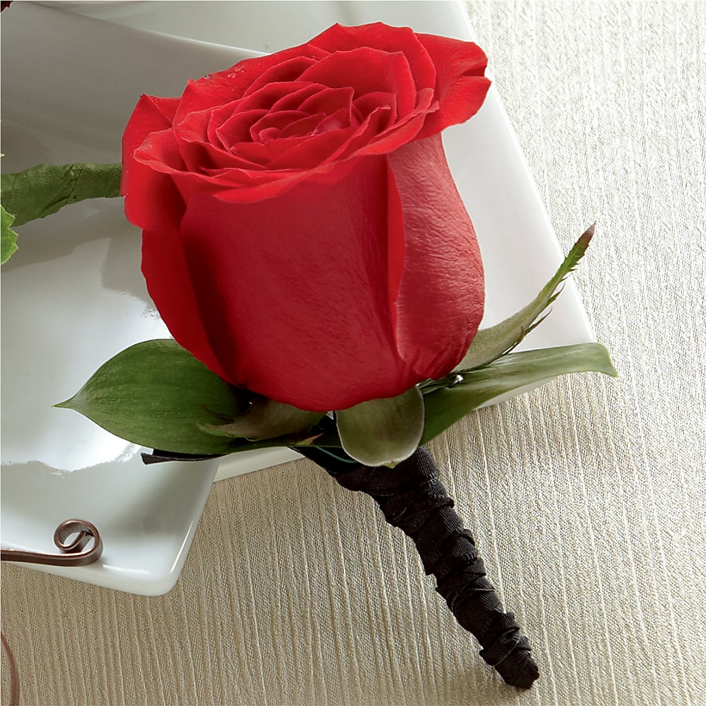 Red Rose Boutonniere – Print A Bunch Florists, Orleans ON