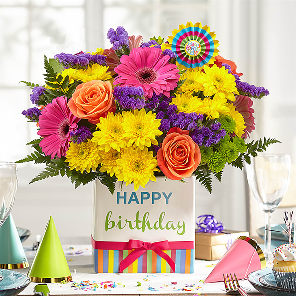 Birthday Brights Bouquet –  Print A Bunch Florists, Orleans ON