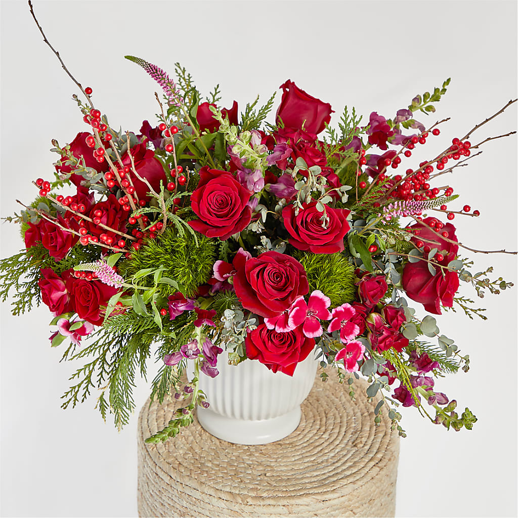 Big Red Bow Bouquet –  Print A Bunch Florists, Orleans ON
