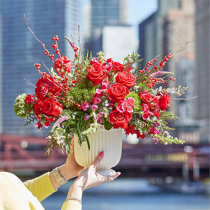 Big Red Bow Bouquet –  Print A Bunch Florists, Orleans ON