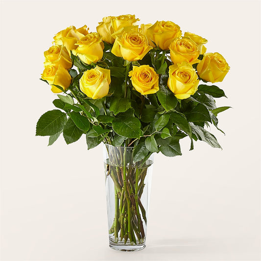 Long Stem Yellow Rose Bouquet –  Print A Bunch Florists, Orleans ON