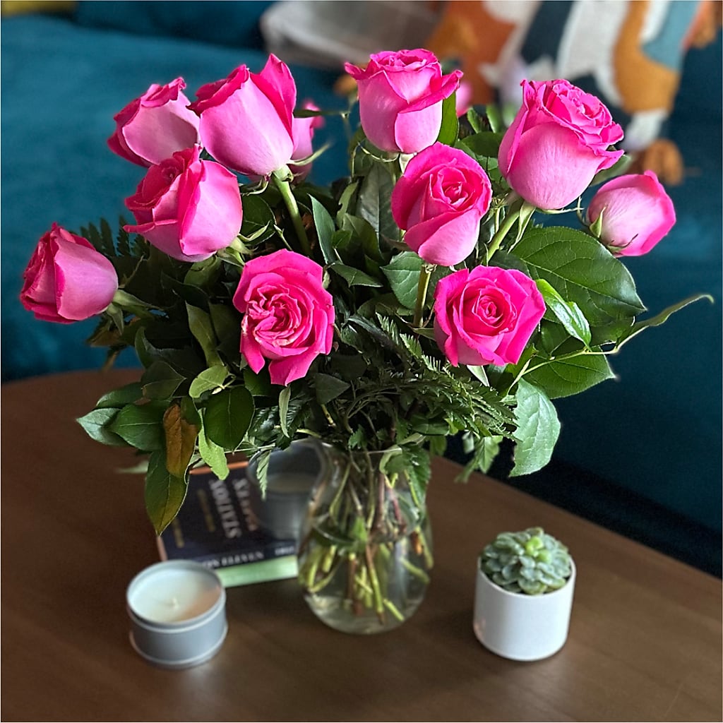 Long Stem Pink Rose Bouquet –  Print A Bunch Florists, Orleans ON