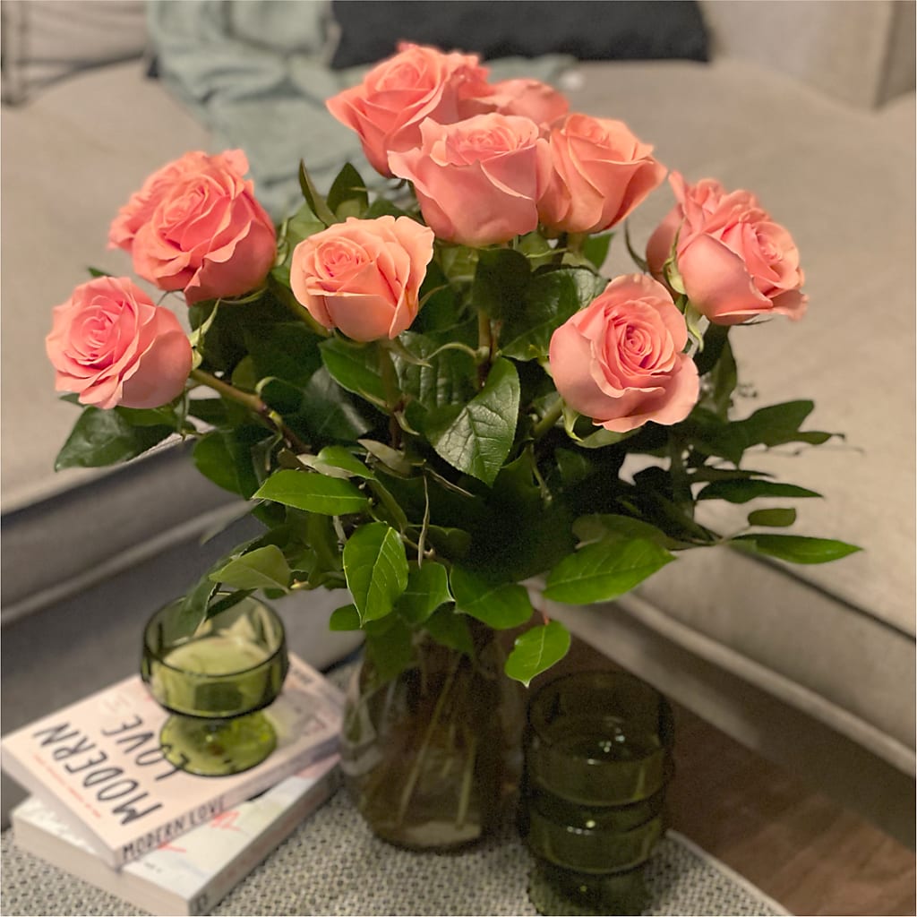 Long Stem Pink Rose Bouquet –  Print A Bunch Florists, Orleans ON