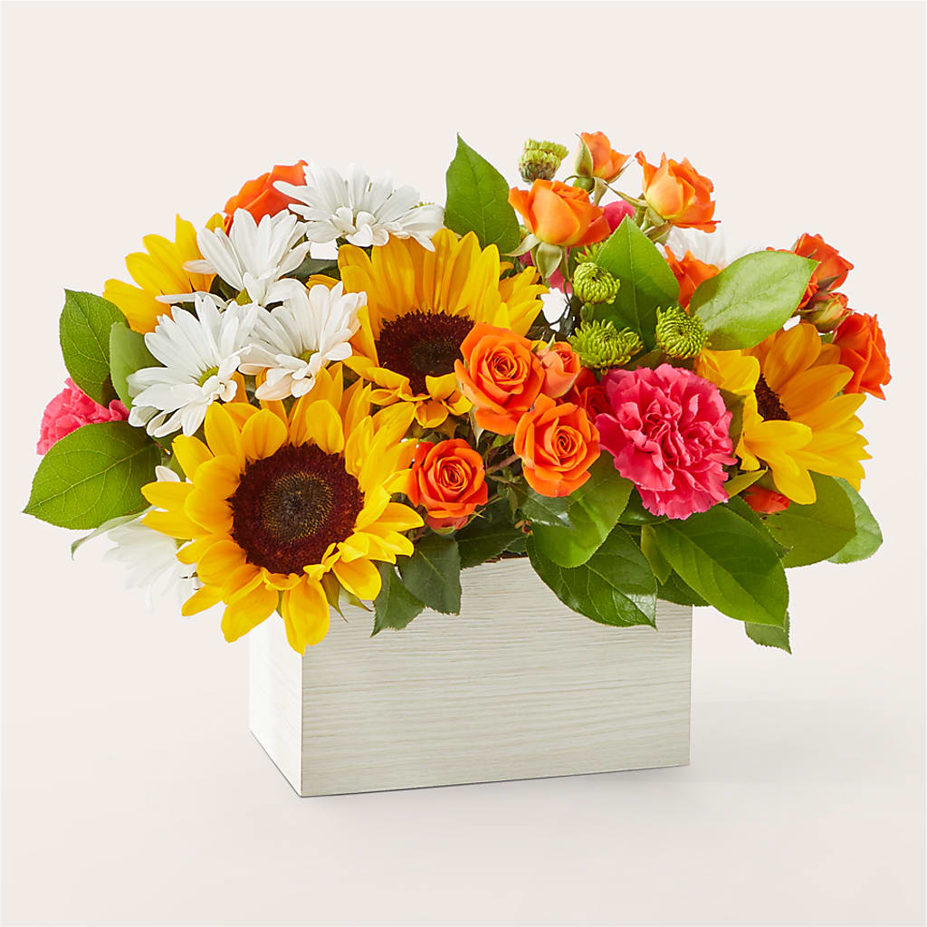 Sun-drenched Blooms Box Bouquet –  Print A Bunch Florists, Orleans ON