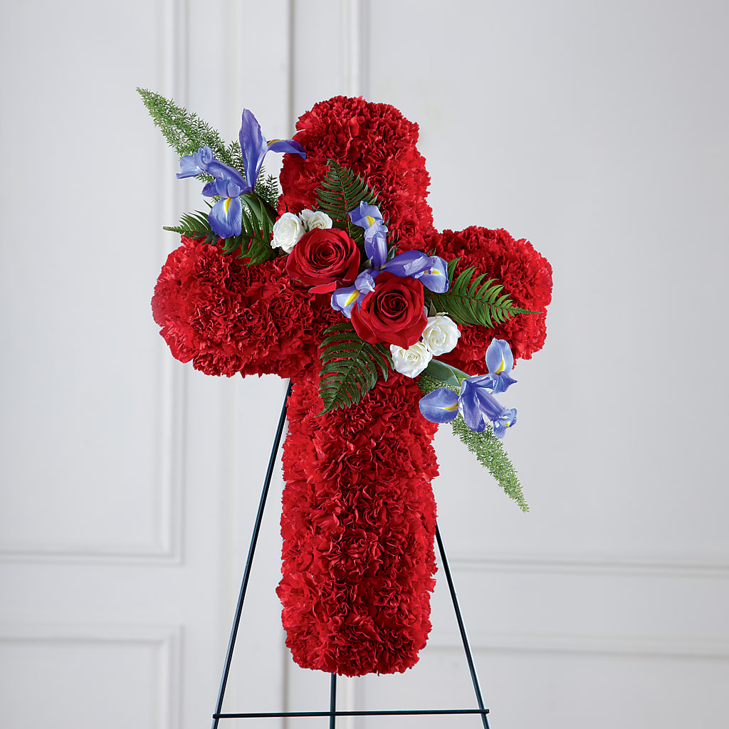 Faithful Hero Floral Cross –  Print A Bunch Florists, Orleans ON