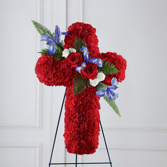 Faithful Hero Floral Cross –  Print A Bunch Florists, Orleans ON