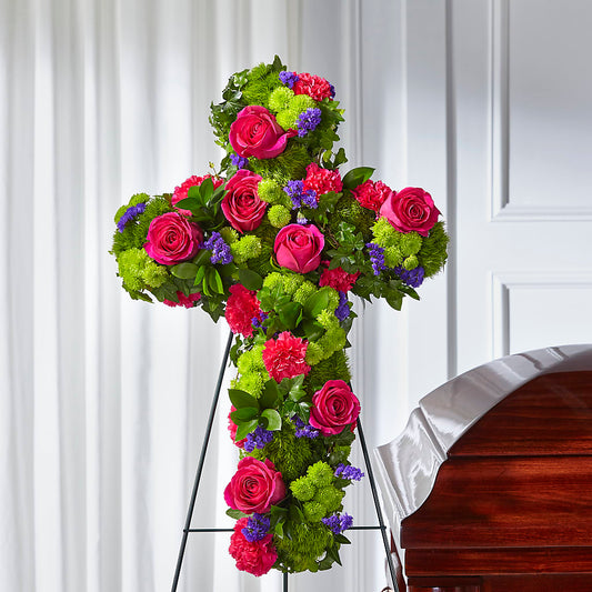 Tribute Rose Floral Cross –  Print A Bunch Florists, Orleans ON