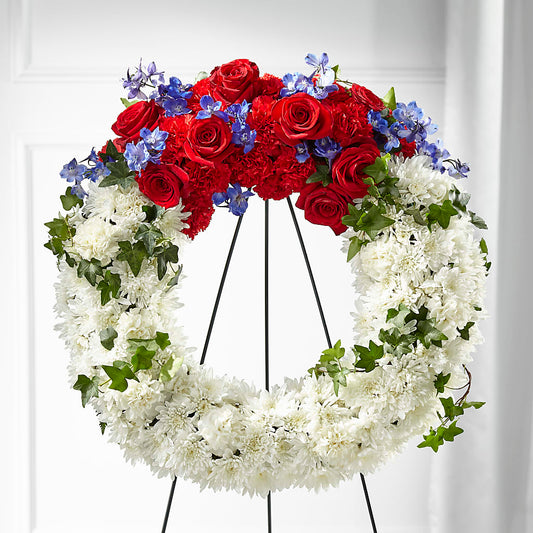 Patriotic Passion Wreath –  Print A Bunch Florists, Orleans ON