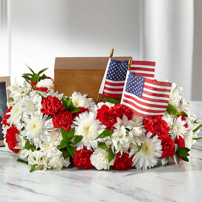 Spirit of Patriotism Cremation Adornment –  Print A Bunch Florists, Orleans ON