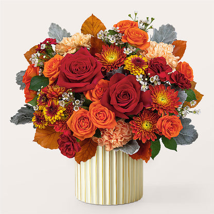 Merlot Bouquet with Ivory Vase –  Print A Bunch Florists, Orleans ON