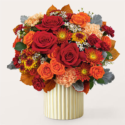 Merlot Bouquet with Ivory Vase –  Print A Bunch Florists, Orleans ON